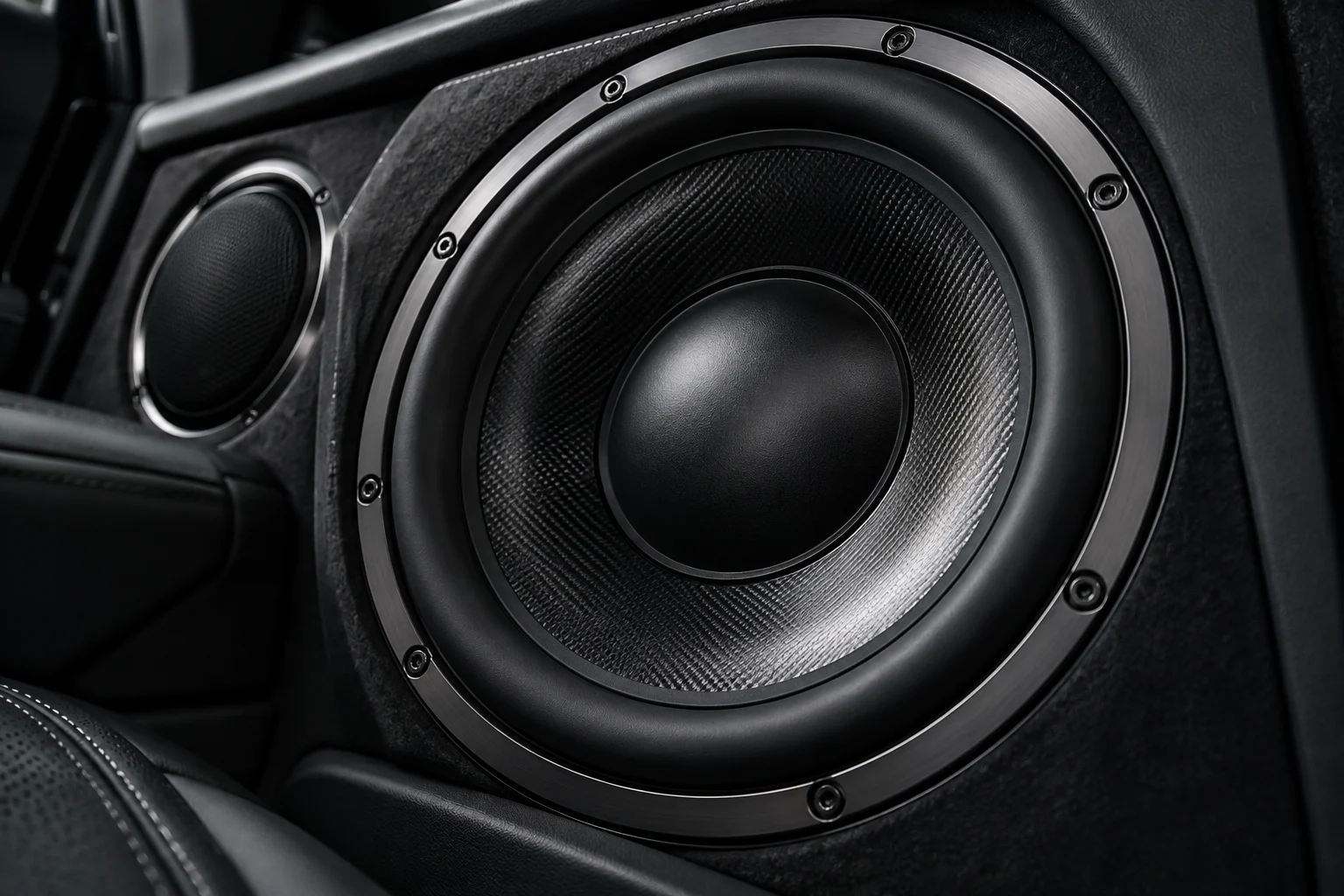 Premium automotive speaker and subwoofer installation