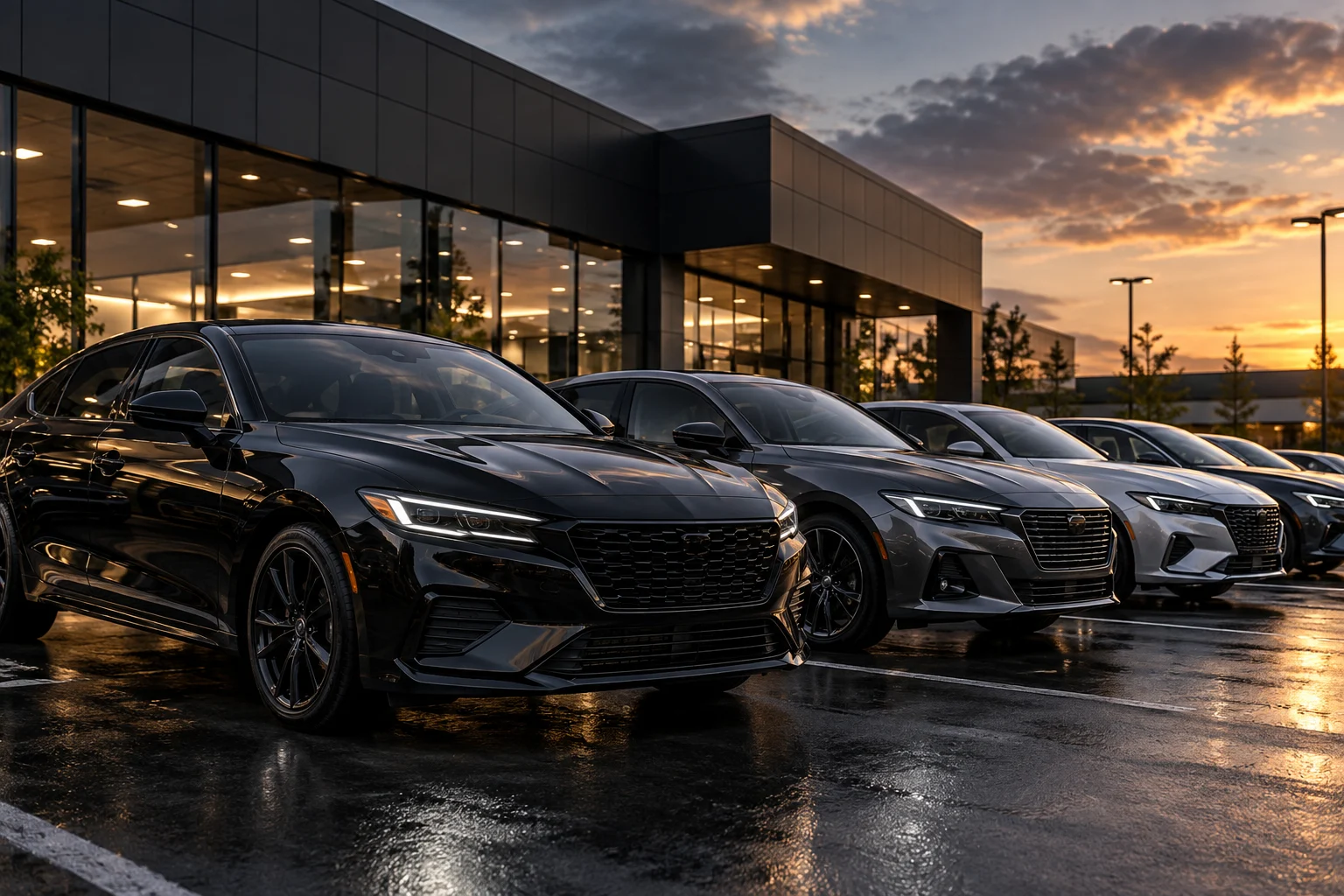 Vehicles prepared for dealership inventory